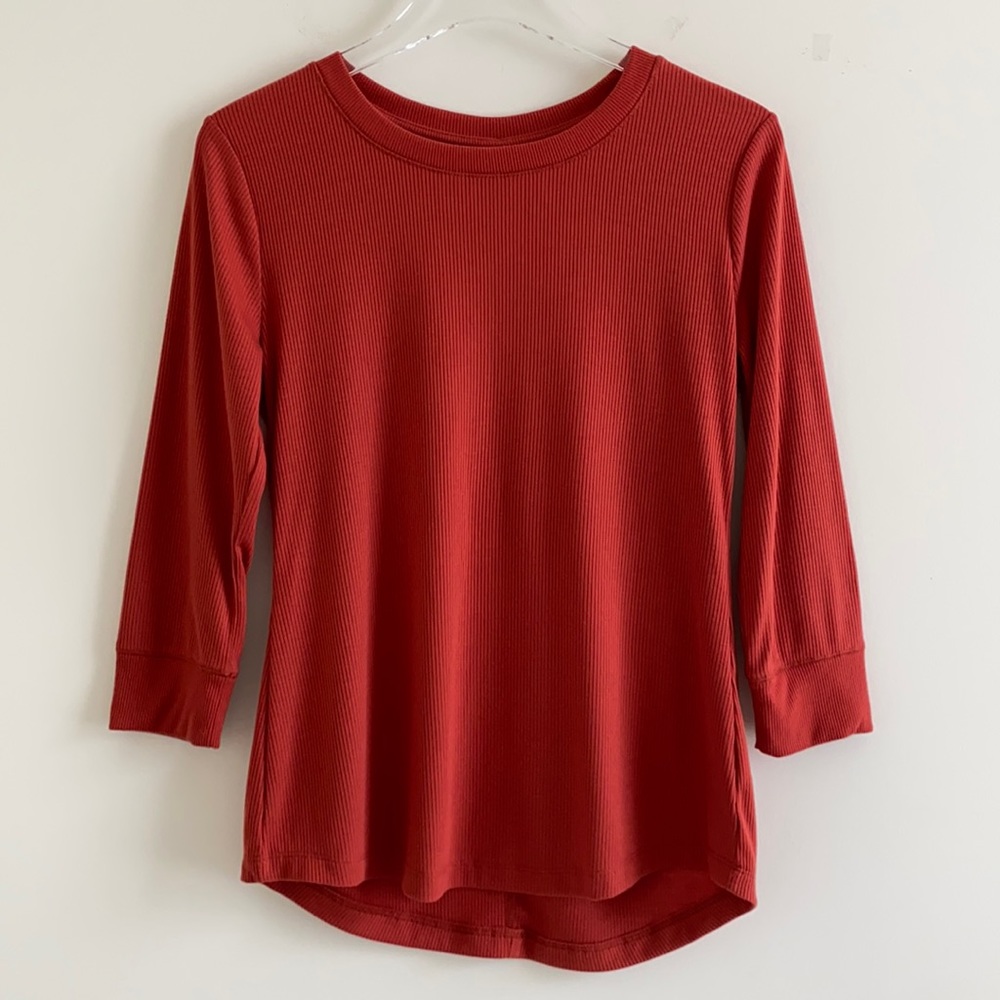 *NWOT* Time And Tru 3/4 Sleeve Ribbed Top